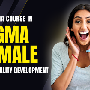 Diploma Course in Sigma Female Personality Development certificate with bold, modern typography
